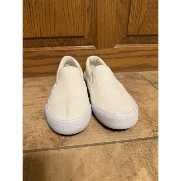 Lugz Men's 7 Clipper Classic Slip-on Canvas Sneakers White Womens 9 - Picture 4 of 7